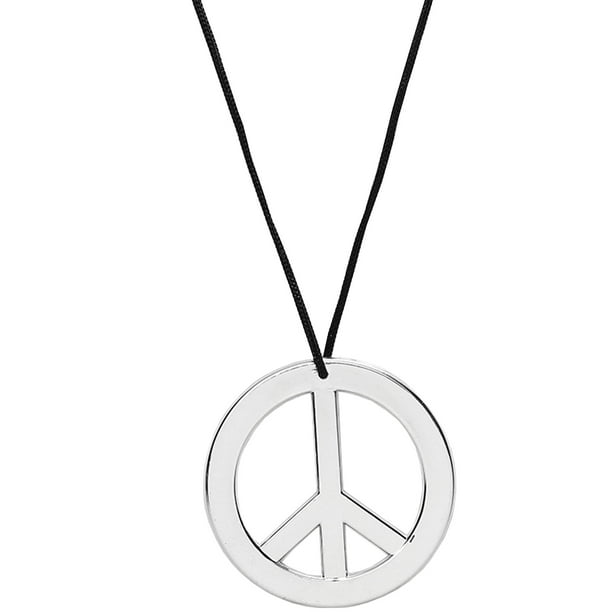 Peace Sign Necklaces Hippie Peace Car Necklace Retro Vintage Flower Power Hippi Jewelry Seventies 